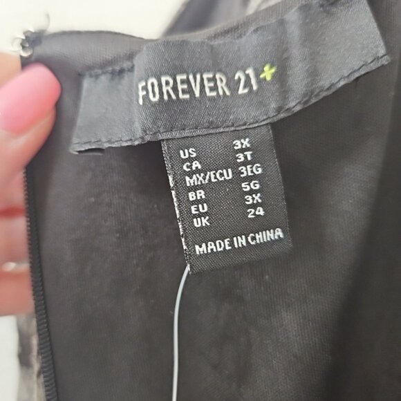 Y2k Forever 21 Sz 3X Plaid Knit Mini Dress Clueless Preppy Academia NWT - Picture 8 of 13